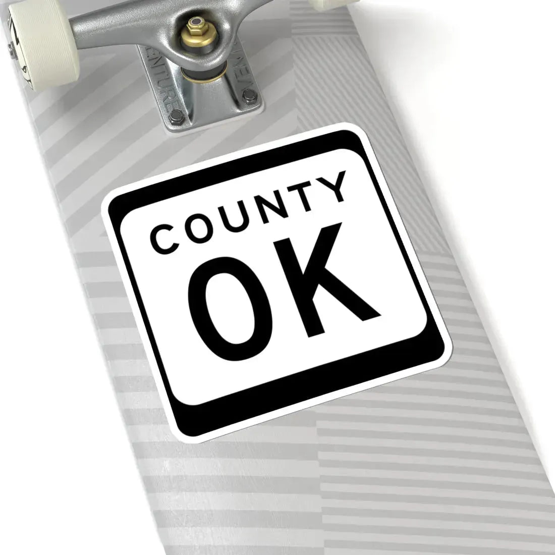 WIS County OK (Wisconsin) (Road Sign) STICKER Vinyl Kiss-Cut Decal - The Sticker Space