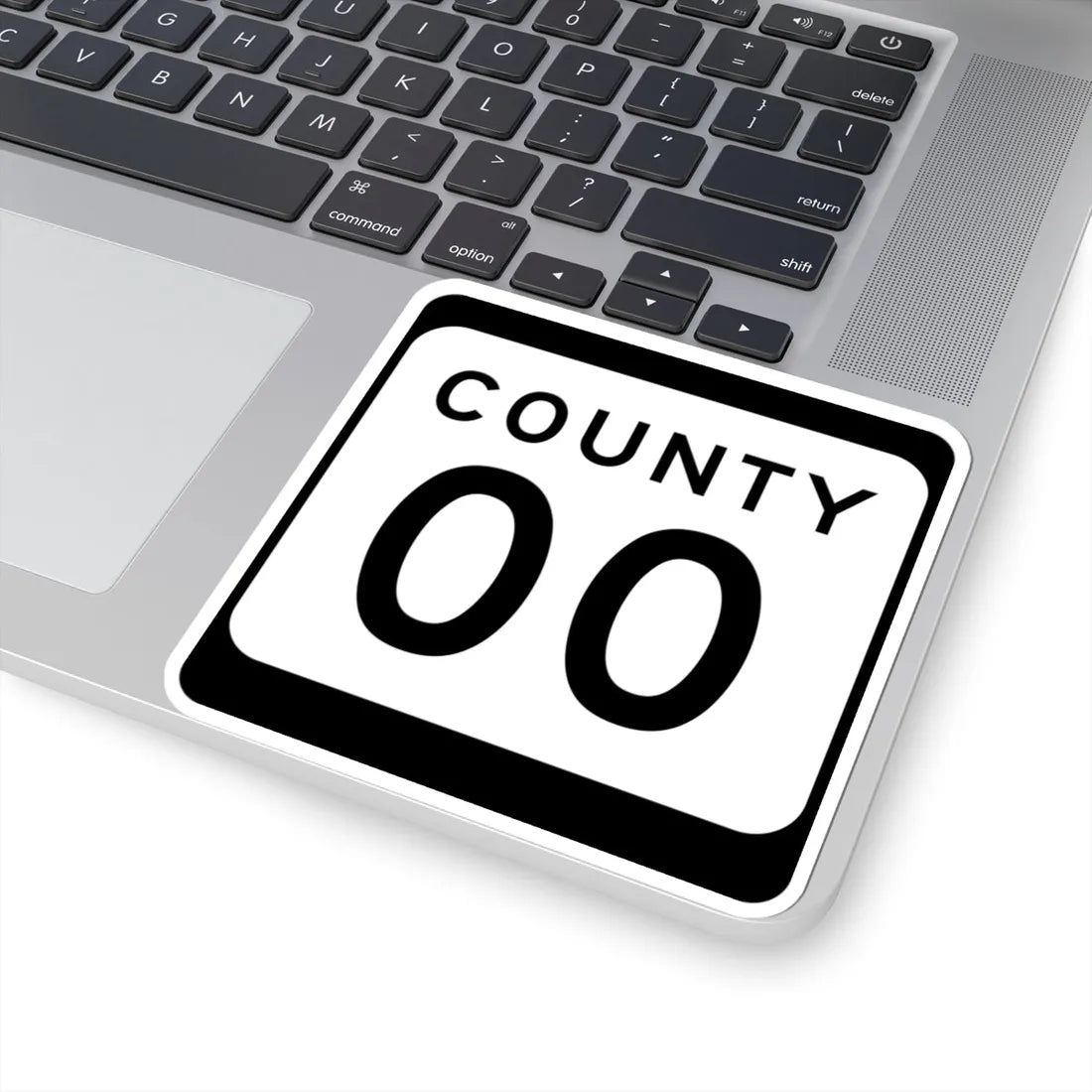WIS County OO (Wisconsin) (Road Sign) STICKER Vinyl Kiss-Cut Decal - The Sticker Space