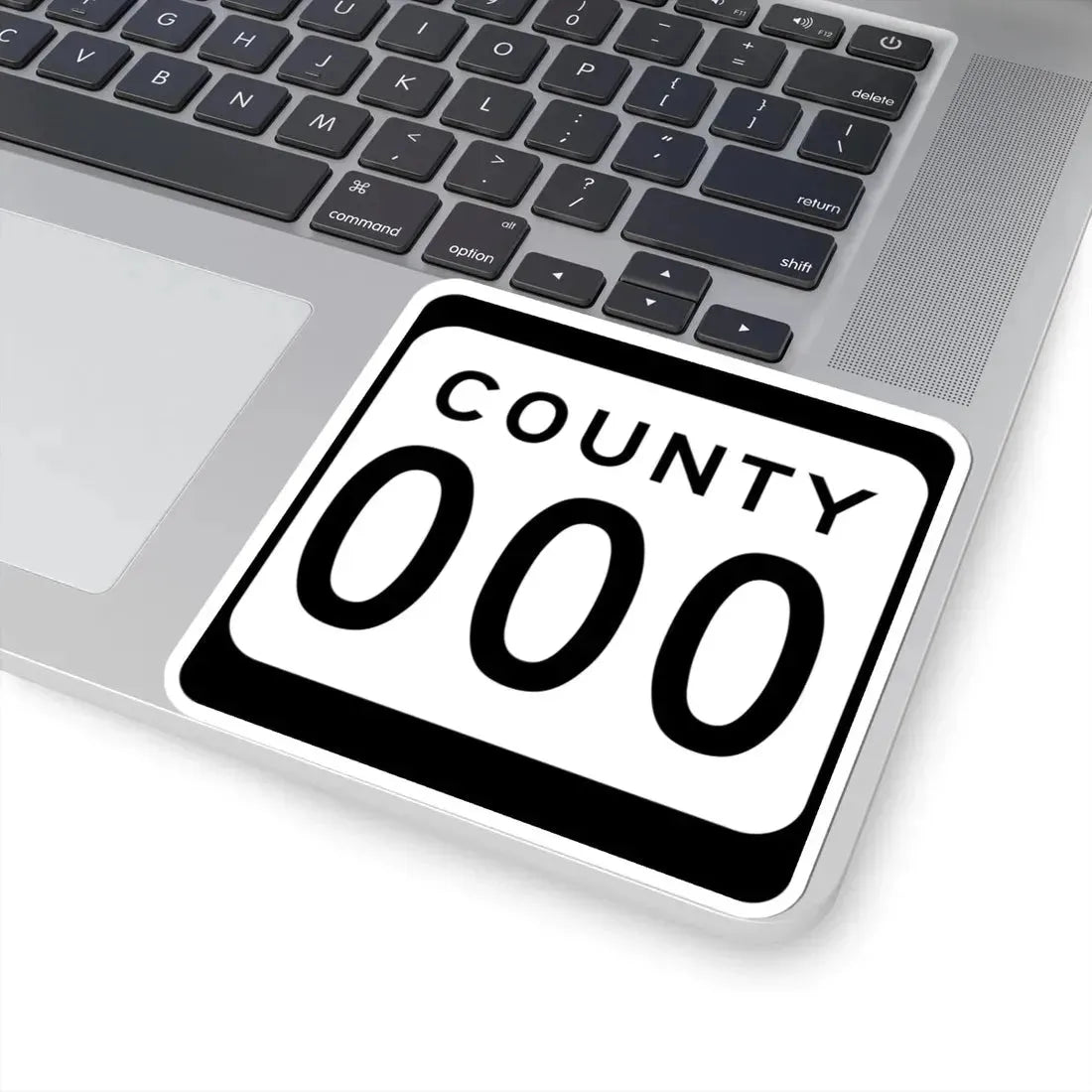 WIS County OOO (Wisconsin) (Road Sign) STICKER Vinyl Kiss-Cut Decal - The Sticker Space