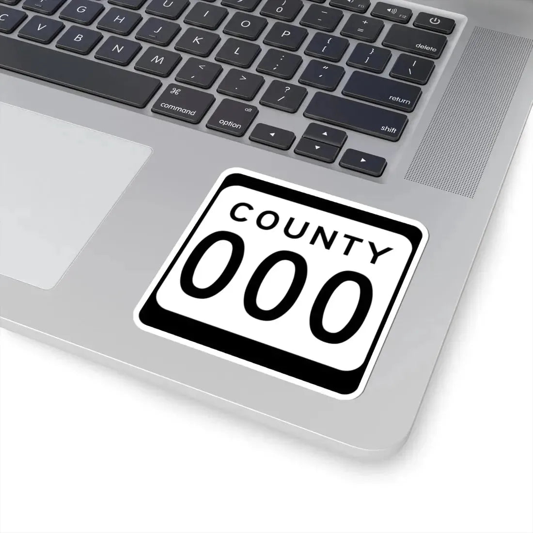 WIS County OOO (Wisconsin) (Road Sign) STICKER Vinyl Kiss-Cut Decal - The Sticker Space