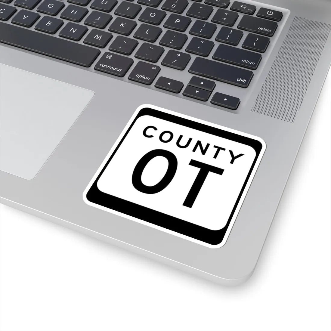 WIS County OT (Wisconsin) (Road Sign) STICKER Vinyl Kiss-Cut Decal - The Sticker Space