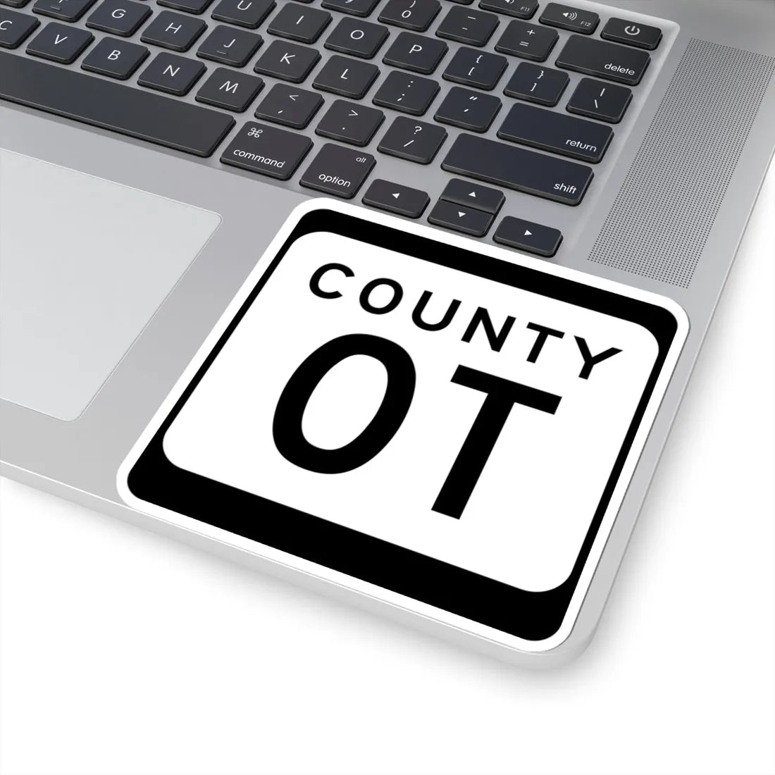 WIS County OT (Wisconsin) (Road Sign) STICKER Vinyl Kiss-Cut Decal - The Sticker Space