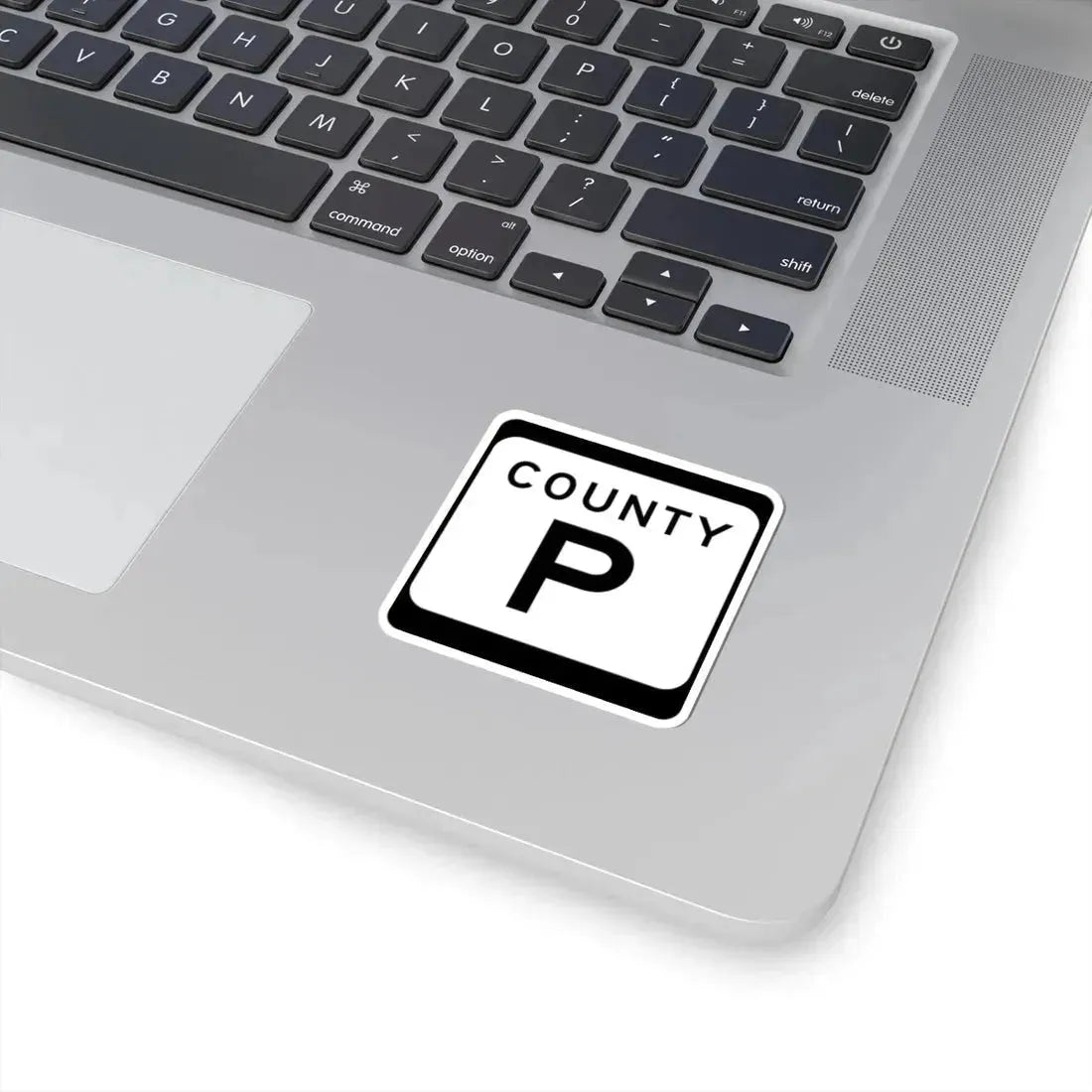 WIS County P (Wisconsin) (Road Sign) STICKER Vinyl Kiss-Cut Decal - The Sticker Space