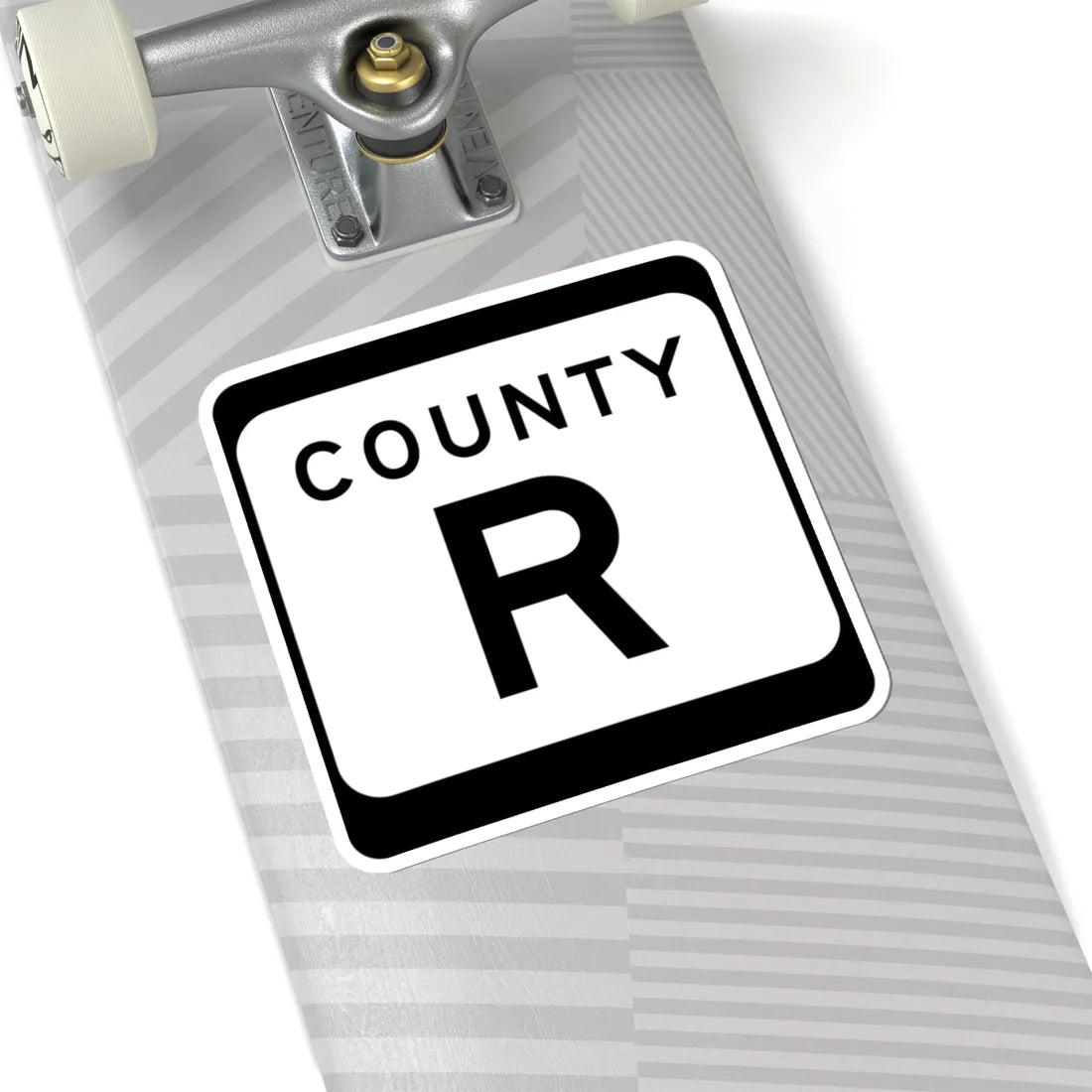 WIS County R (Wisconsin) (Road Sign) STICKER Vinyl Kiss-Cut Decal - The Sticker Space