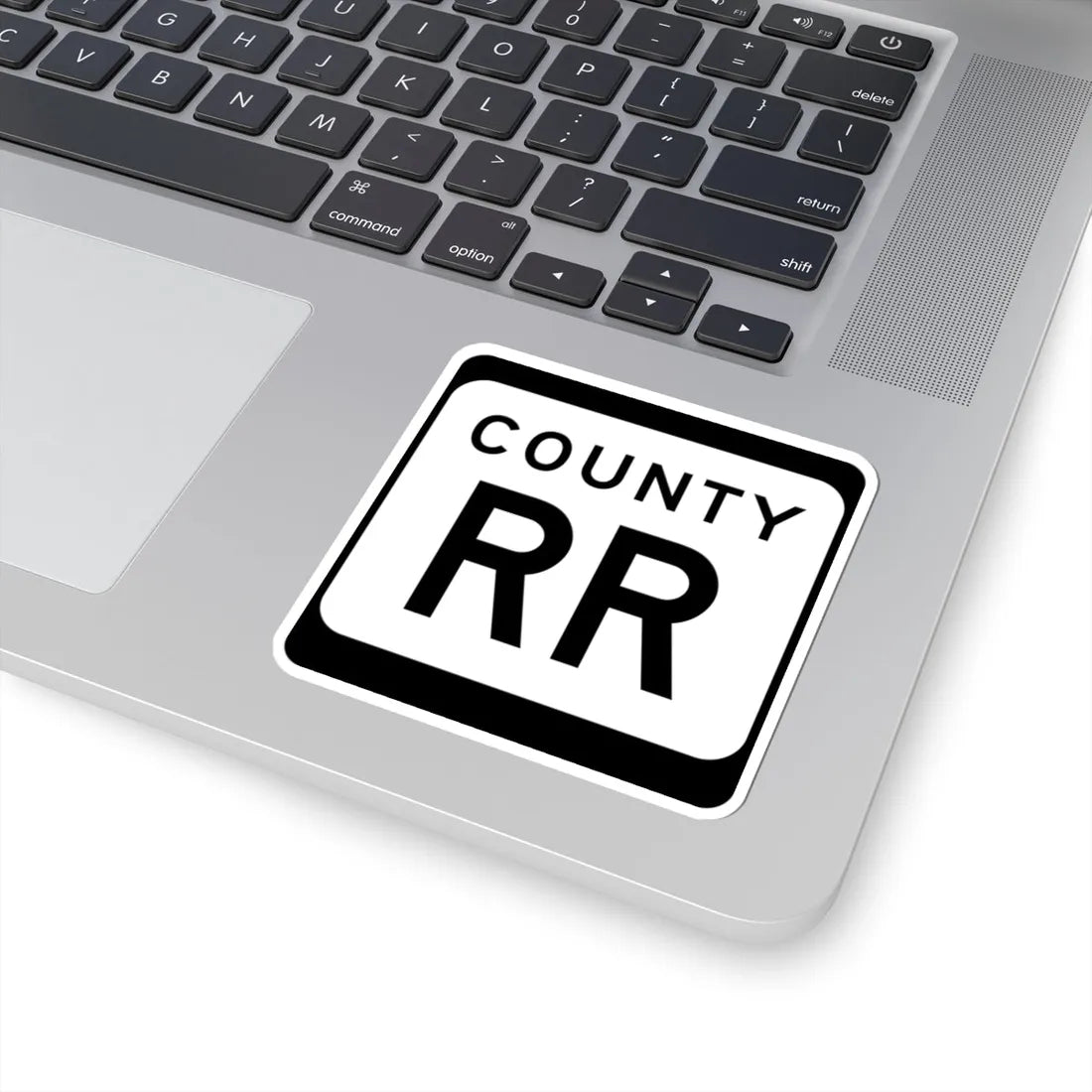 WIS County RR (Wisconsin) (Road Sign) STICKER Vinyl Kiss-Cut Decal - The Sticker Space