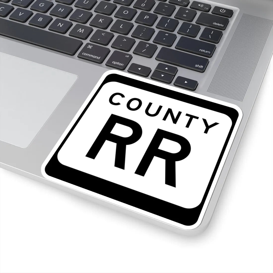 WIS County RR (Wisconsin) (Road Sign) STICKER Vinyl Kiss-Cut Decal - The Sticker Space