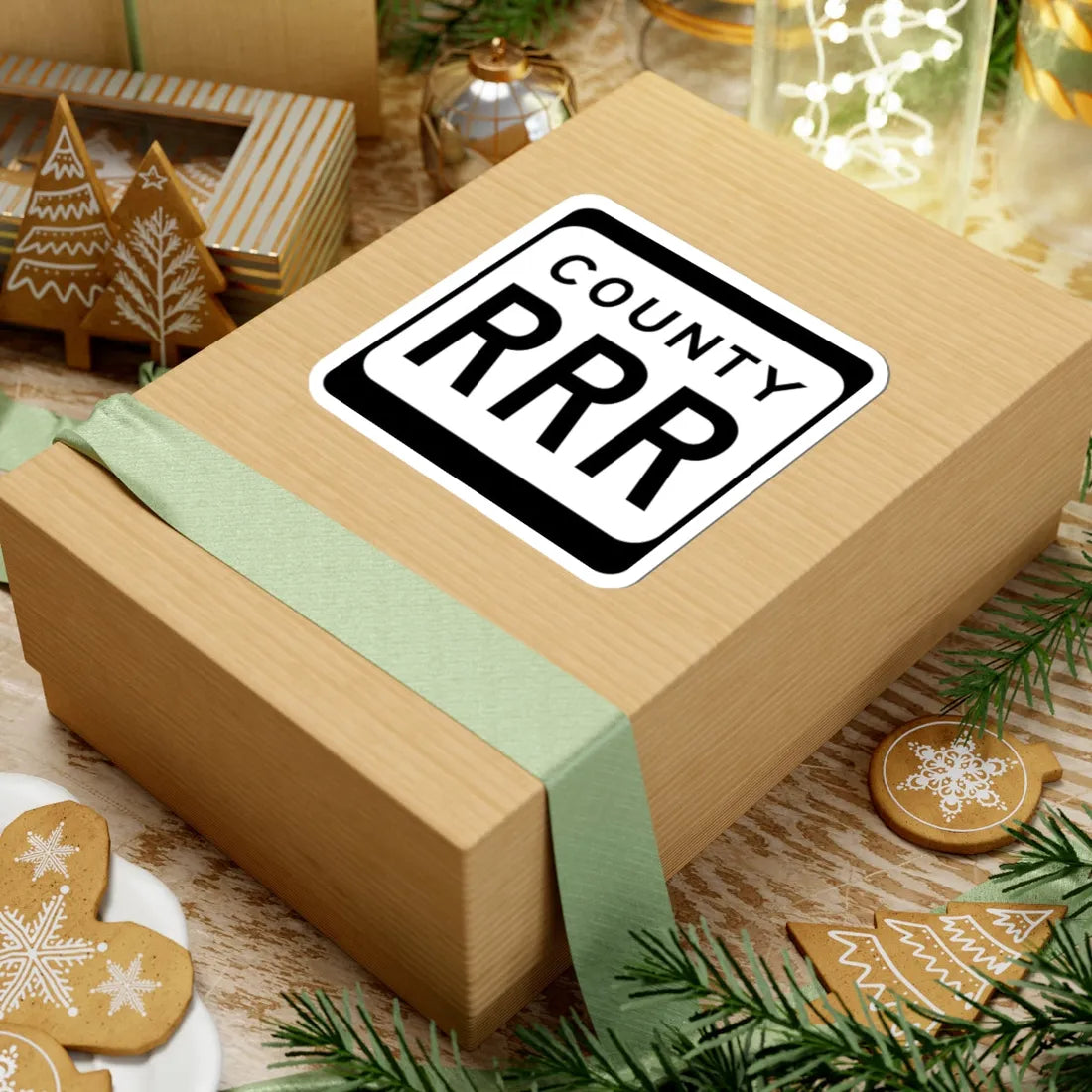 WIS County RRR (Wisconsin) (Road Sign) STICKER Vinyl Kiss-Cut Decal - The Sticker Space