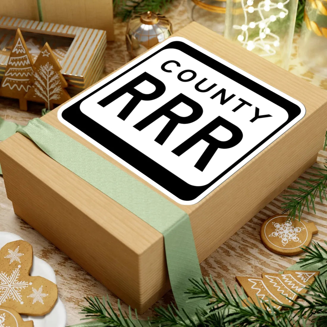 WIS County RRR (Wisconsin) (Road Sign) STICKER Vinyl Kiss-Cut Decal - The Sticker Space