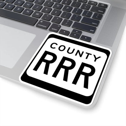 WIS County RRR (Wisconsin) (Road Sign) STICKER Vinyl Kiss-Cut Decal - The Sticker Space