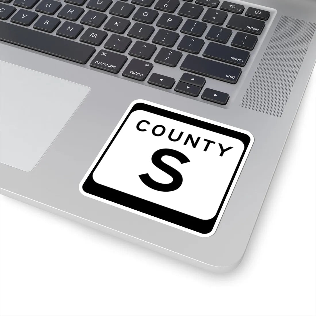 WIS County S (Wisconsin) (Road Sign) STICKER Vinyl Kiss-Cut Decal - The Sticker Space