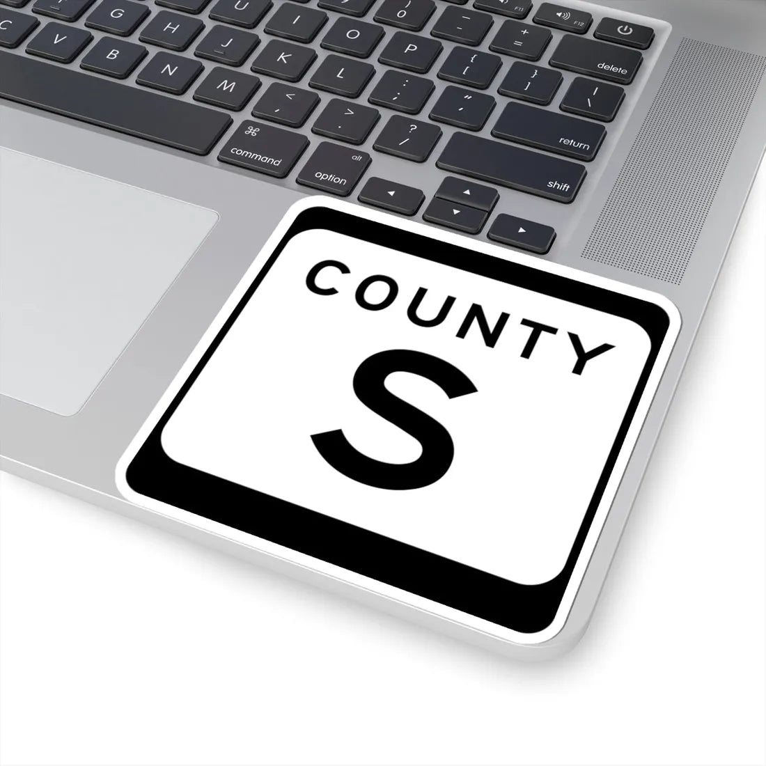 WIS County S (Wisconsin) (Road Sign) STICKER Vinyl Kiss-Cut Decal - The Sticker Space