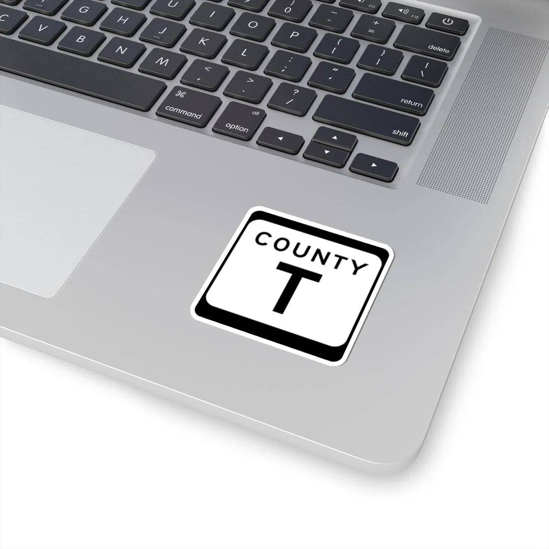 WIS County T (Wisconsin) (Road Sign) STICKER Vinyl Kiss-Cut Decal - The Sticker Space