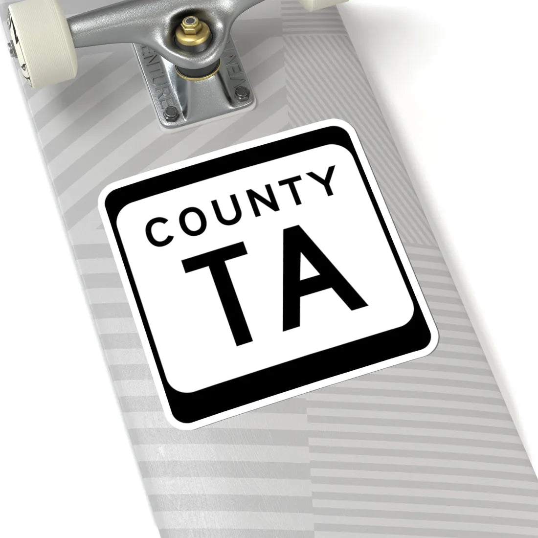 WIS County TA (Wisconsin) (Road Sign) STICKER Vinyl Kiss-Cut Decal - The Sticker Space