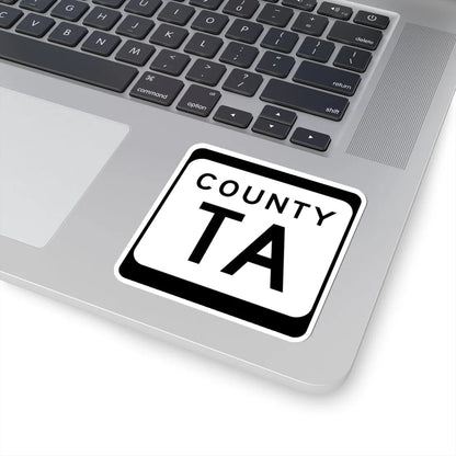 WIS County TA (Wisconsin) (Road Sign) STICKER Vinyl Kiss-Cut Decal - The Sticker Space