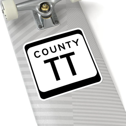 WIS County TT (Wisconsin) (Road Sign) STICKER Vinyl Kiss-Cut Decal - The Sticker Space