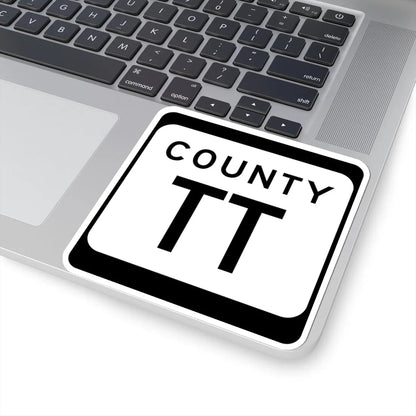 WIS County TT (Wisconsin) (Road Sign) STICKER Vinyl Kiss-Cut Decal - The Sticker Space