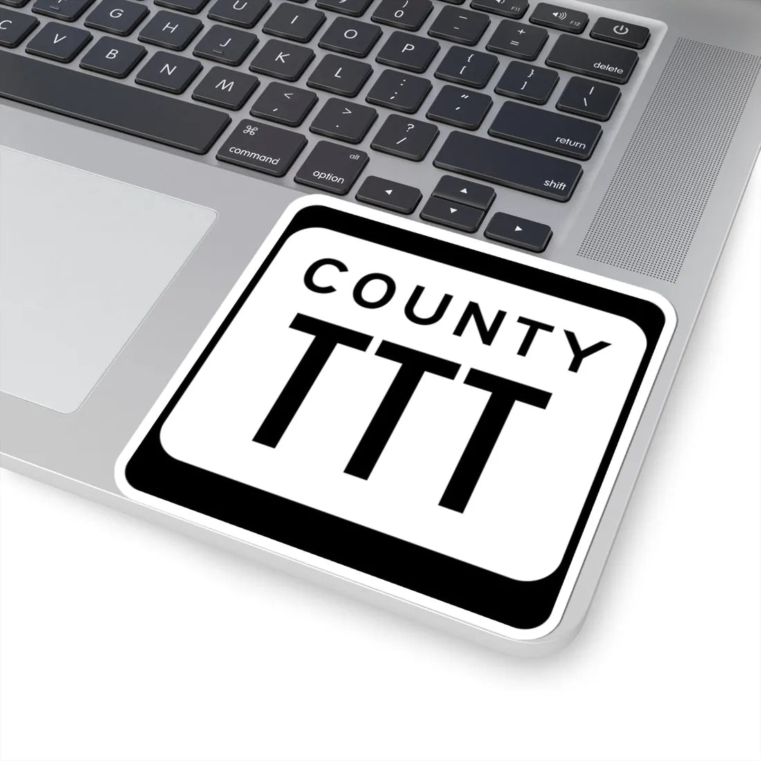 WIS County TTT (Wisconsin) (Road Sign) STICKER Vinyl Kiss-Cut Decal - The Sticker Space