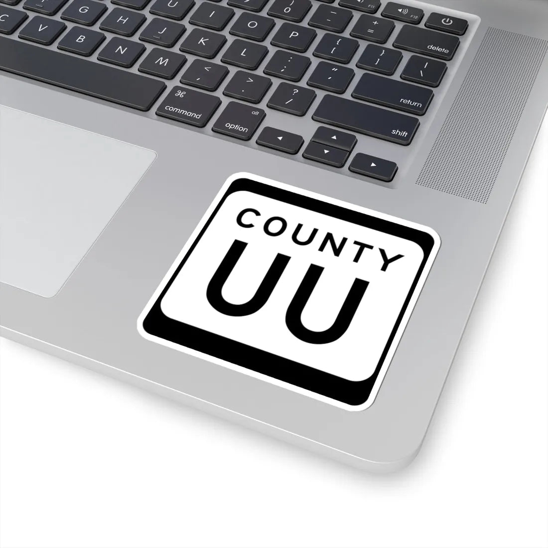 WIS County UU (Wisconsin) (Road Sign) STICKER Vinyl Kiss-Cut Decal - The Sticker Space