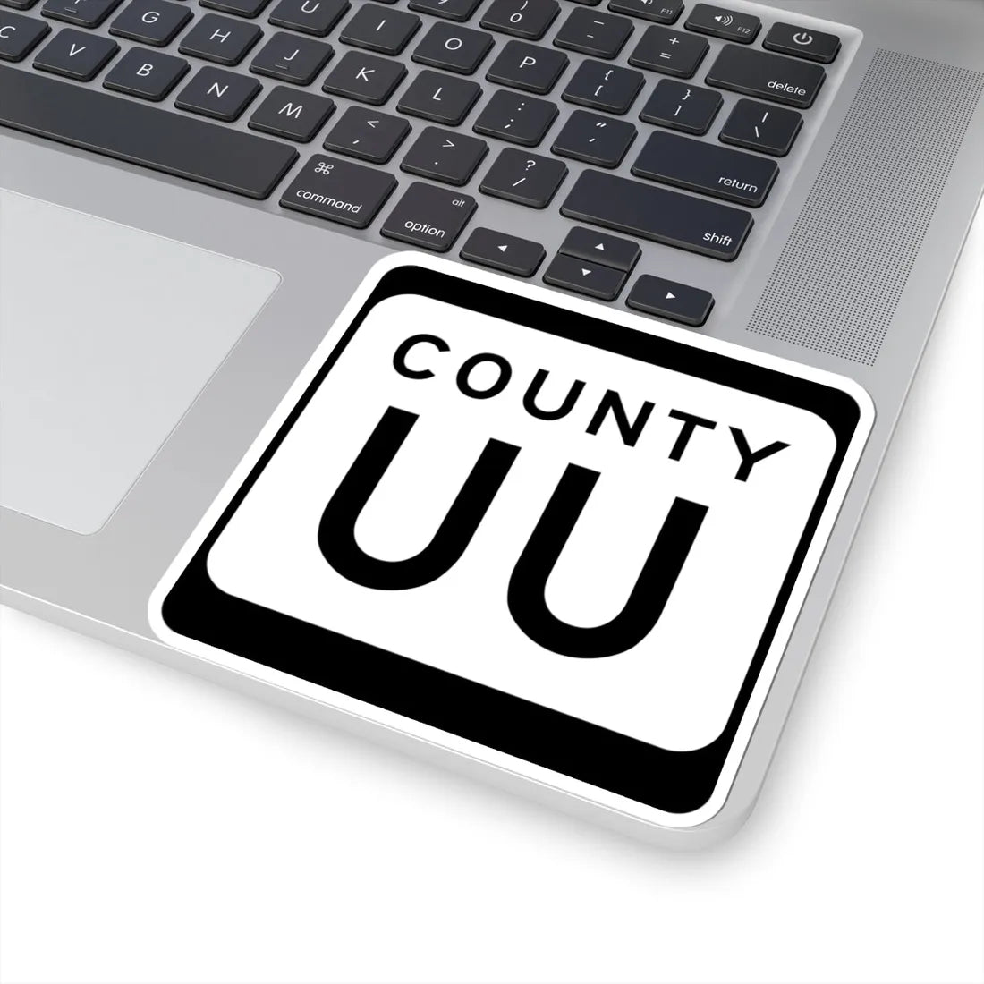 WIS County UU (Wisconsin) (Road Sign) STICKER Vinyl Kiss-Cut Decal - The Sticker Space