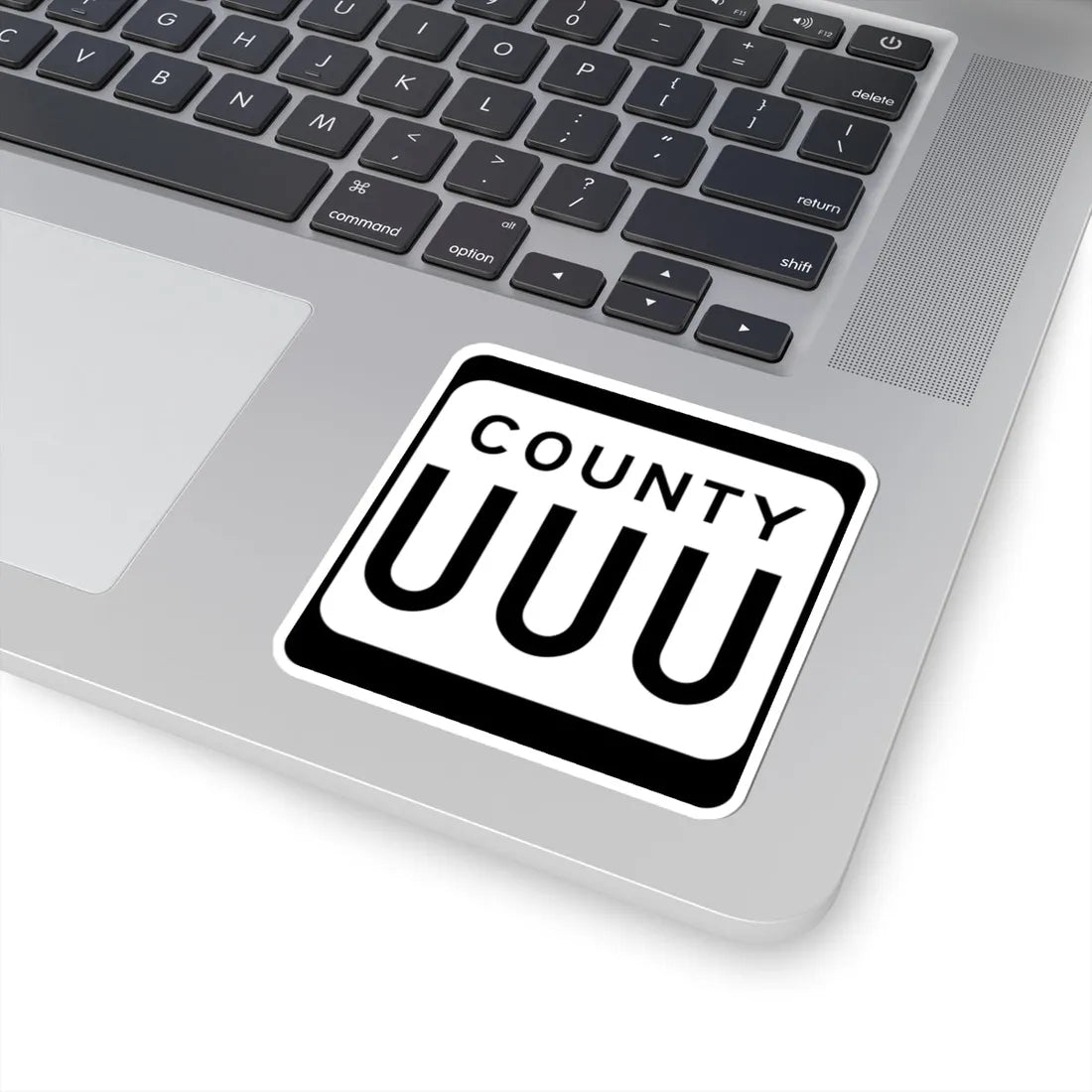 WIS County UUU (Wisconsin) (Road Sign) STICKER Vinyl Kiss-Cut Decal - The Sticker Space