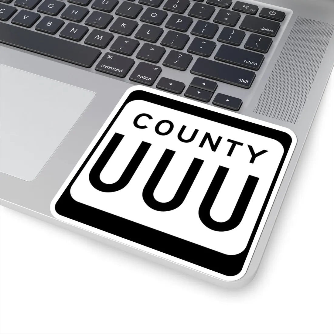 WIS County UUU (Wisconsin) (Road Sign) STICKER Vinyl Kiss-Cut Decal - The Sticker Space
