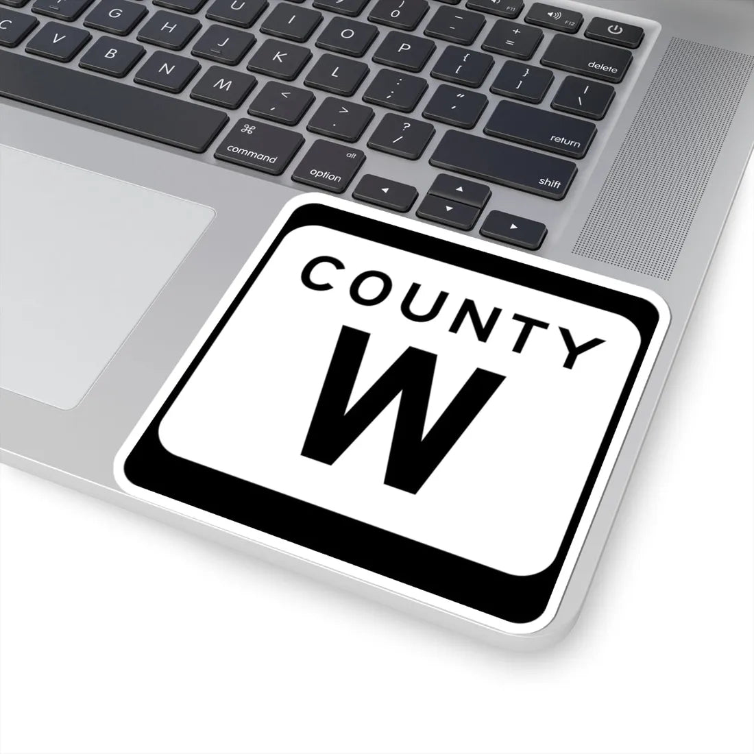 WIS County W (Wisconsin) (Road Sign) STICKER Vinyl Kiss-Cut Decal - The Sticker Space
