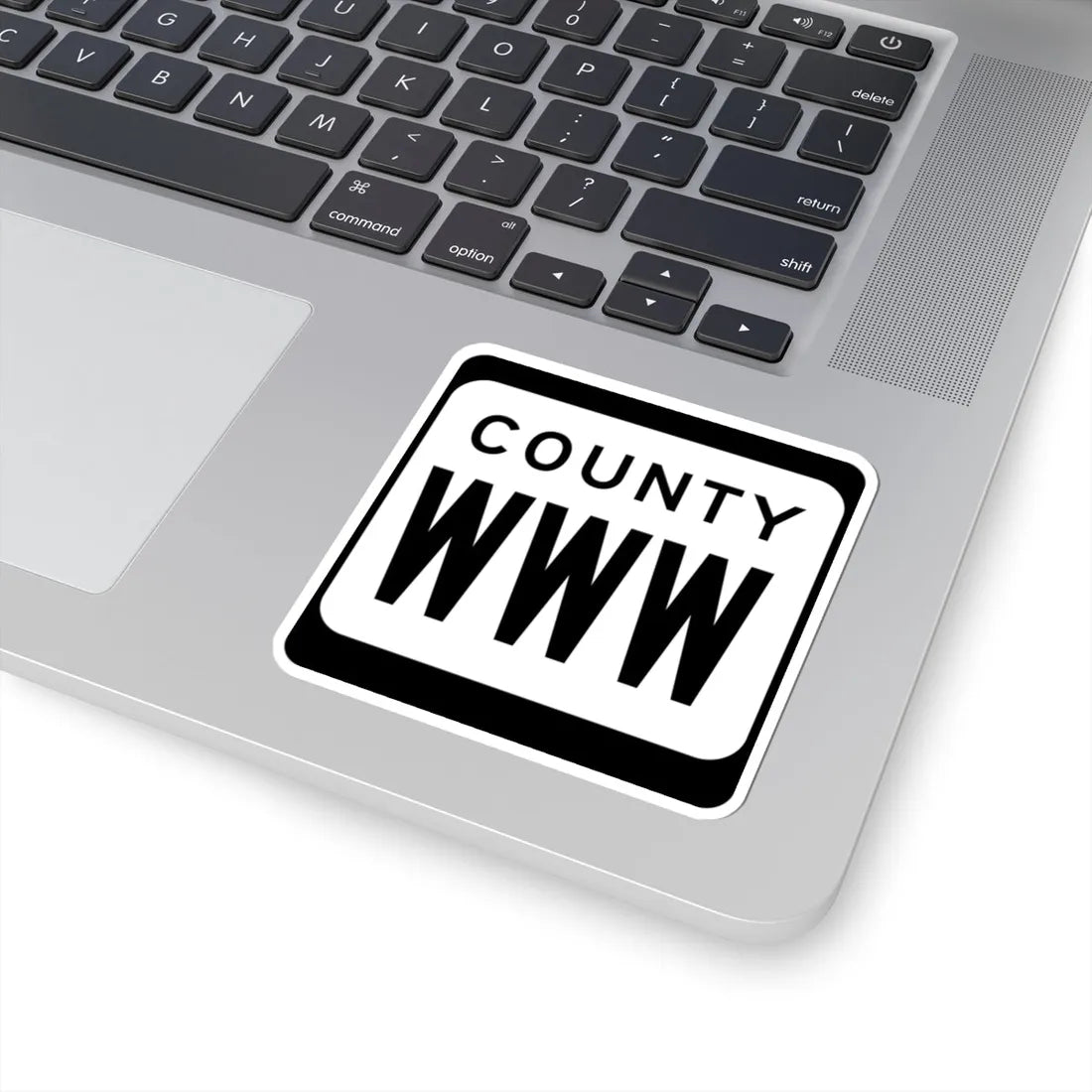 WIS County WWW (Wisconsin) (Road Sign) STICKER Vinyl Kiss-Cut Decal - The Sticker Space