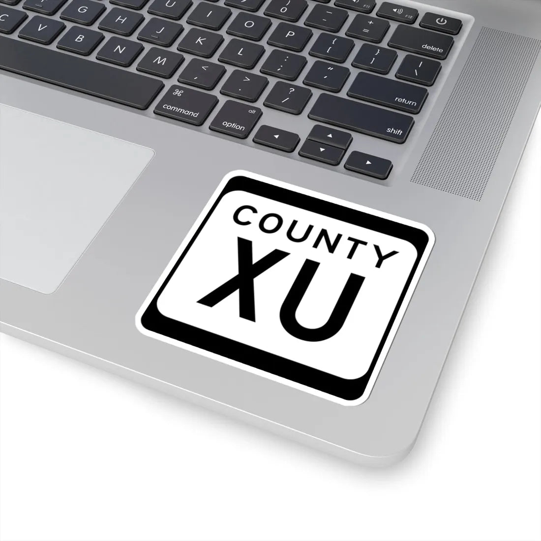 WIS County XU (Wisconsin) (Road Sign) STICKER Vinyl Kiss-Cut Decal - The Sticker Space