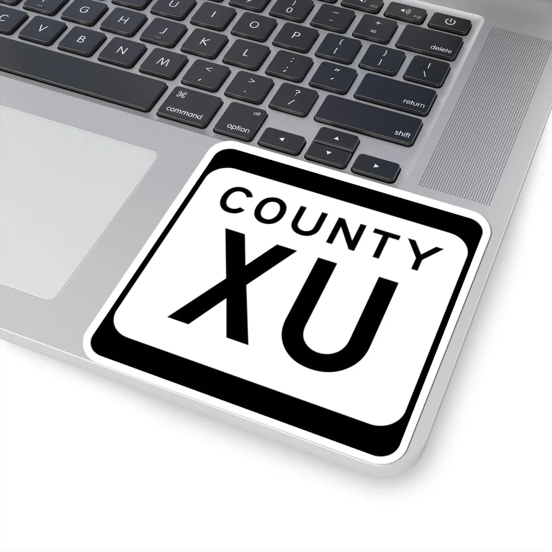 WIS County XU (Wisconsin) (Road Sign) STICKER Vinyl Kiss-Cut Decal - The Sticker Space