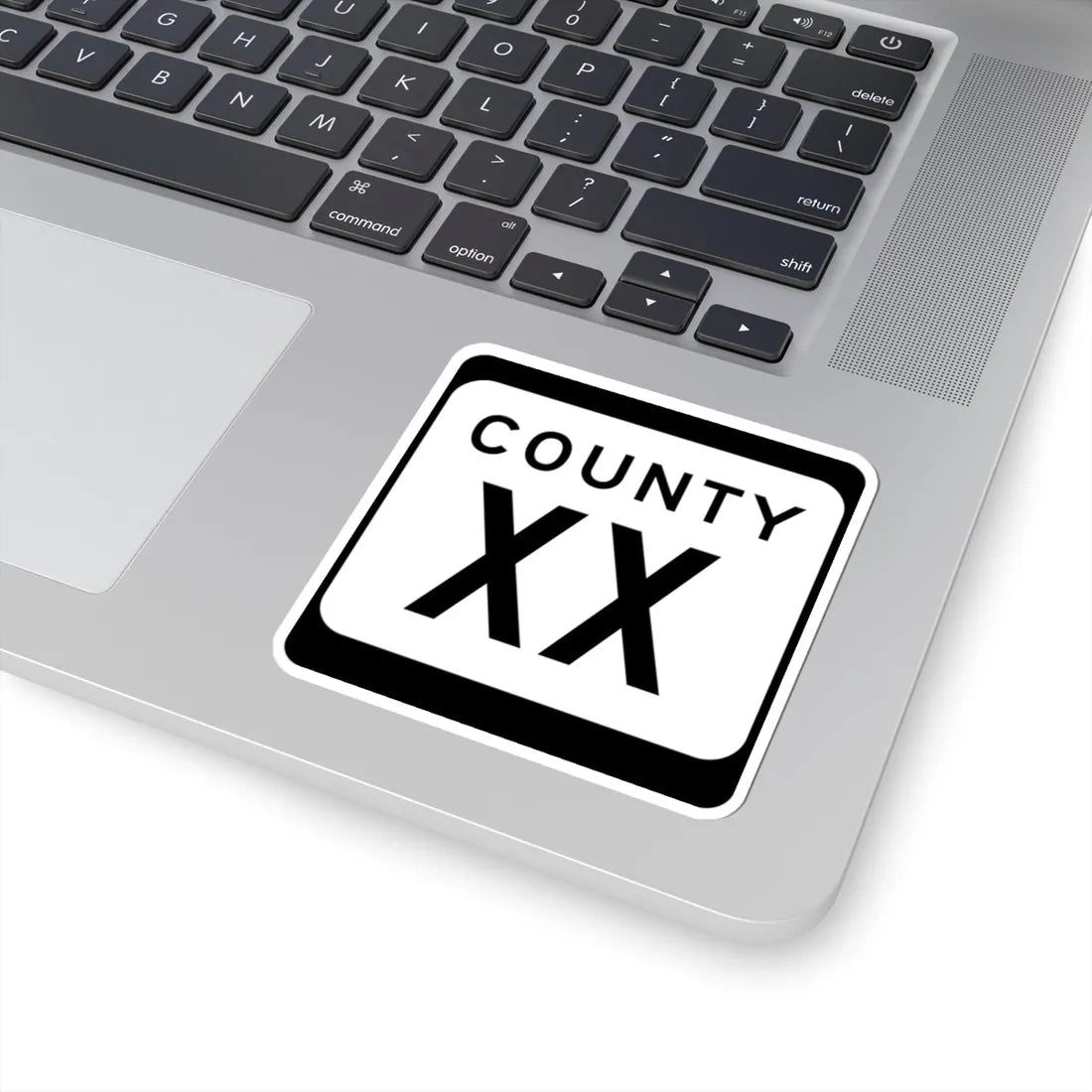 WIS County XX (Wisconsin) (Road Sign) STICKER Vinyl Kiss-Cut Decal - The Sticker Space