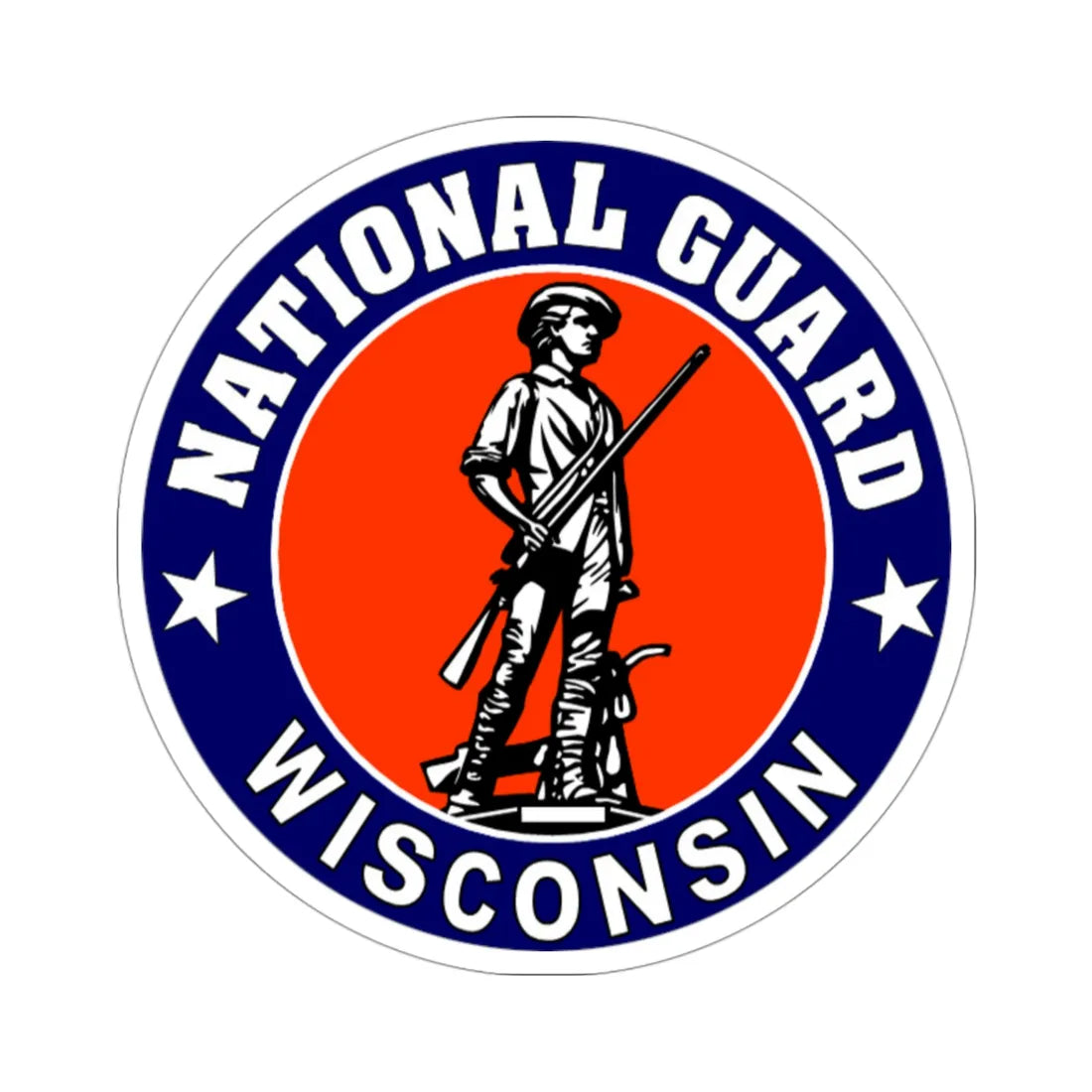 Wisconsin National Guard STICKER Vinyl Die-Cut Decal 3 Inch - The Sticker Space