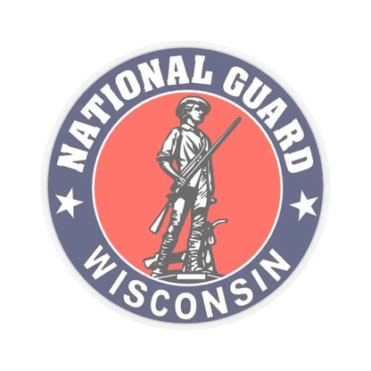 Wisconsin National Guard - STICKER Vinyl Kiss-Cut Decal 6 Inch Transparent - The Sticker Space