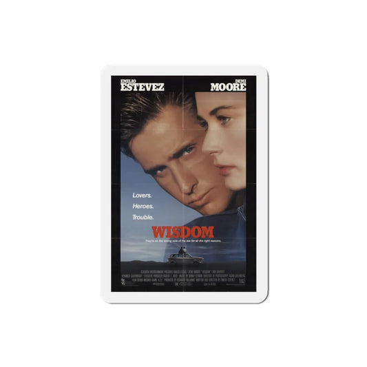 Wisdom 1986 Movie Poster Refrigerator Magnet 2 Inch - The Sticker Space