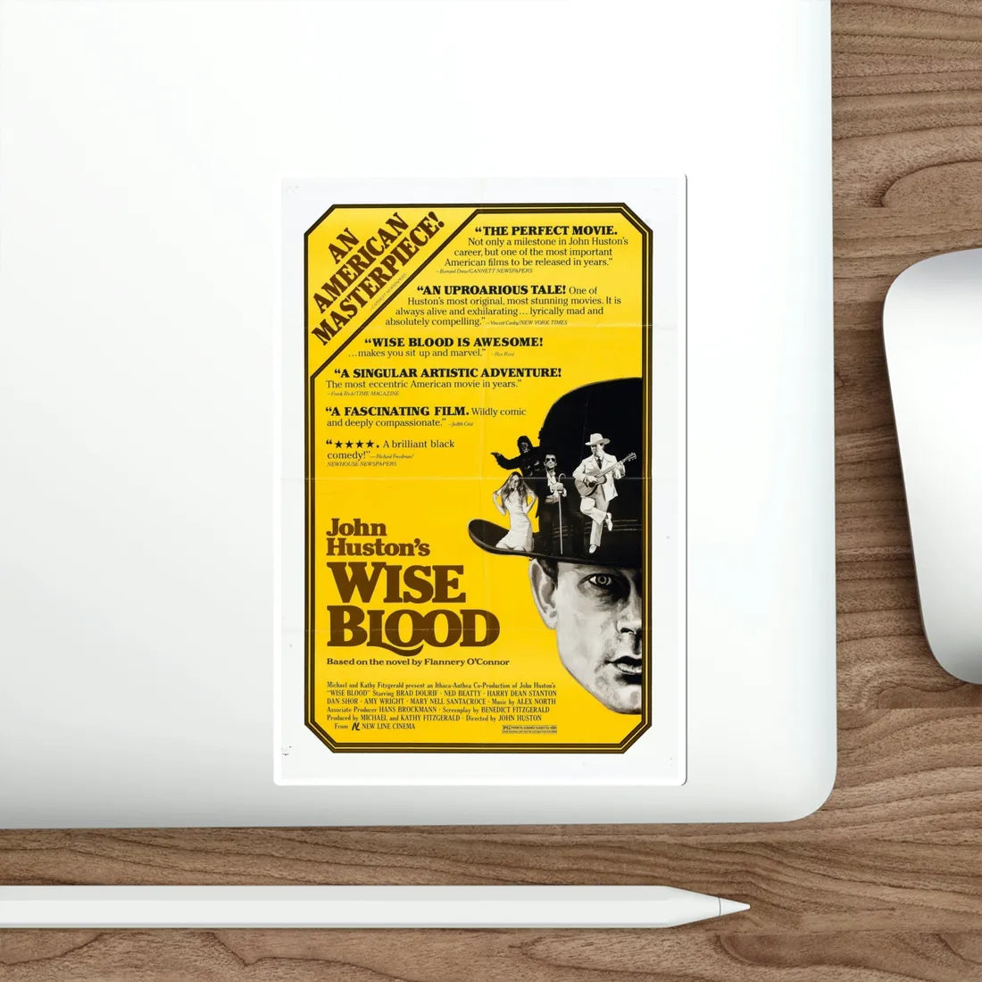 Wise Blood 1980 Movie Poster STICKER Vinyl Die-Cut Decal - The Sticker Space