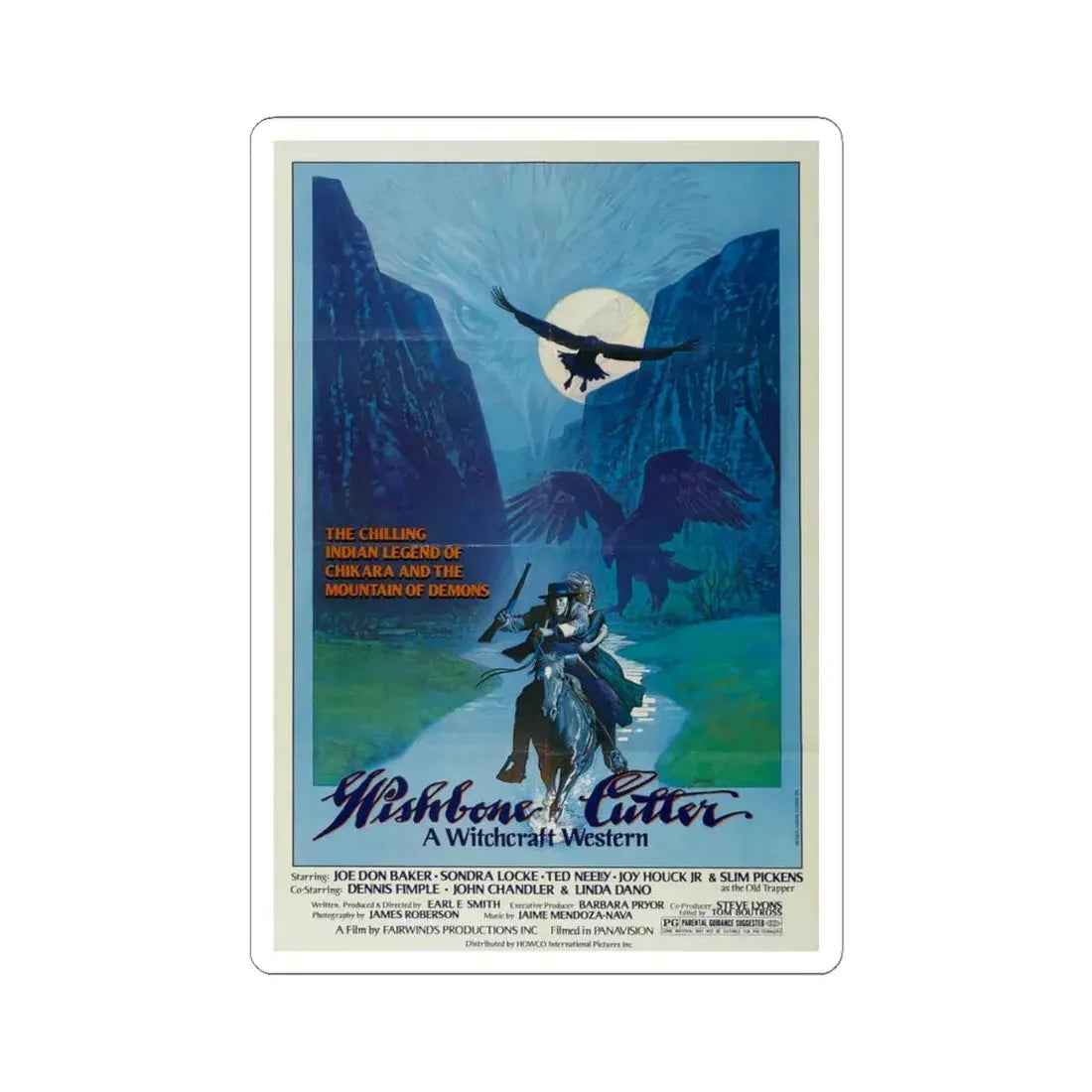 Wishbone Cutter 1977 Movie Poster - STICKER Vinyl Kiss-Cut Decal 4 Inch White - The Sticker Space