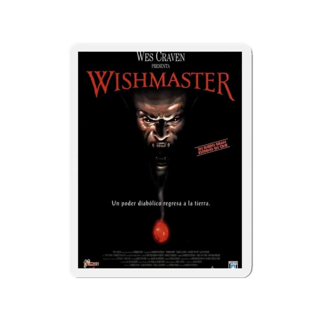 WISHMASTER 1997 Movie Poster - Refrigerator Magnet 2 Inch - The Sticker Space