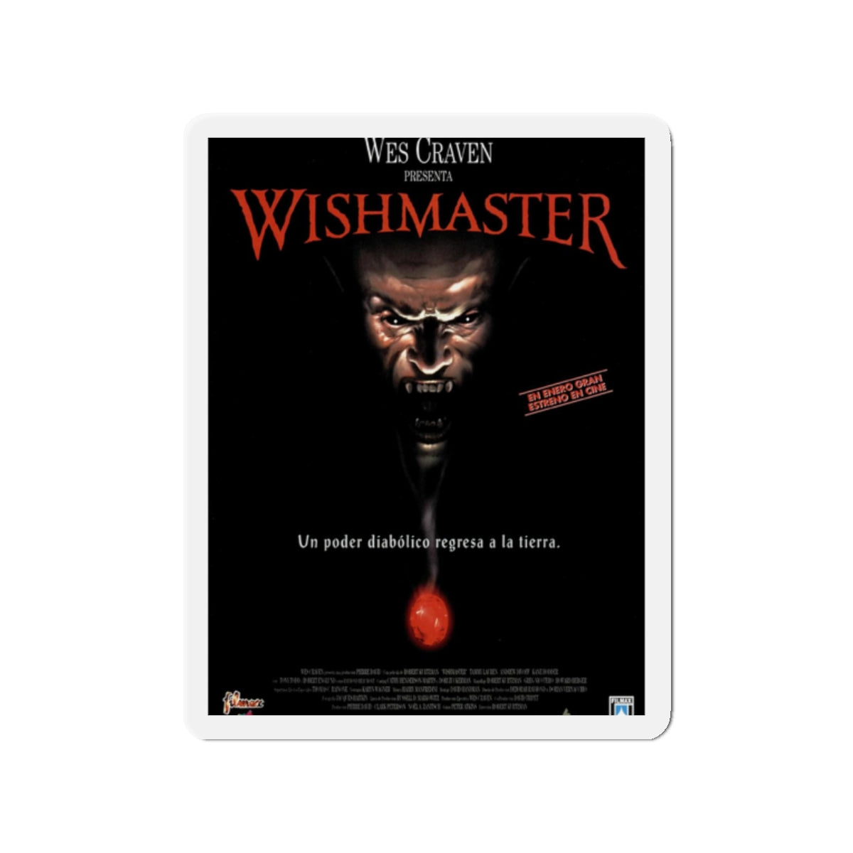 WISHMASTER 1997 Movie Poster - Refrigerator Magnet-2" x 2"-The Sticker Space