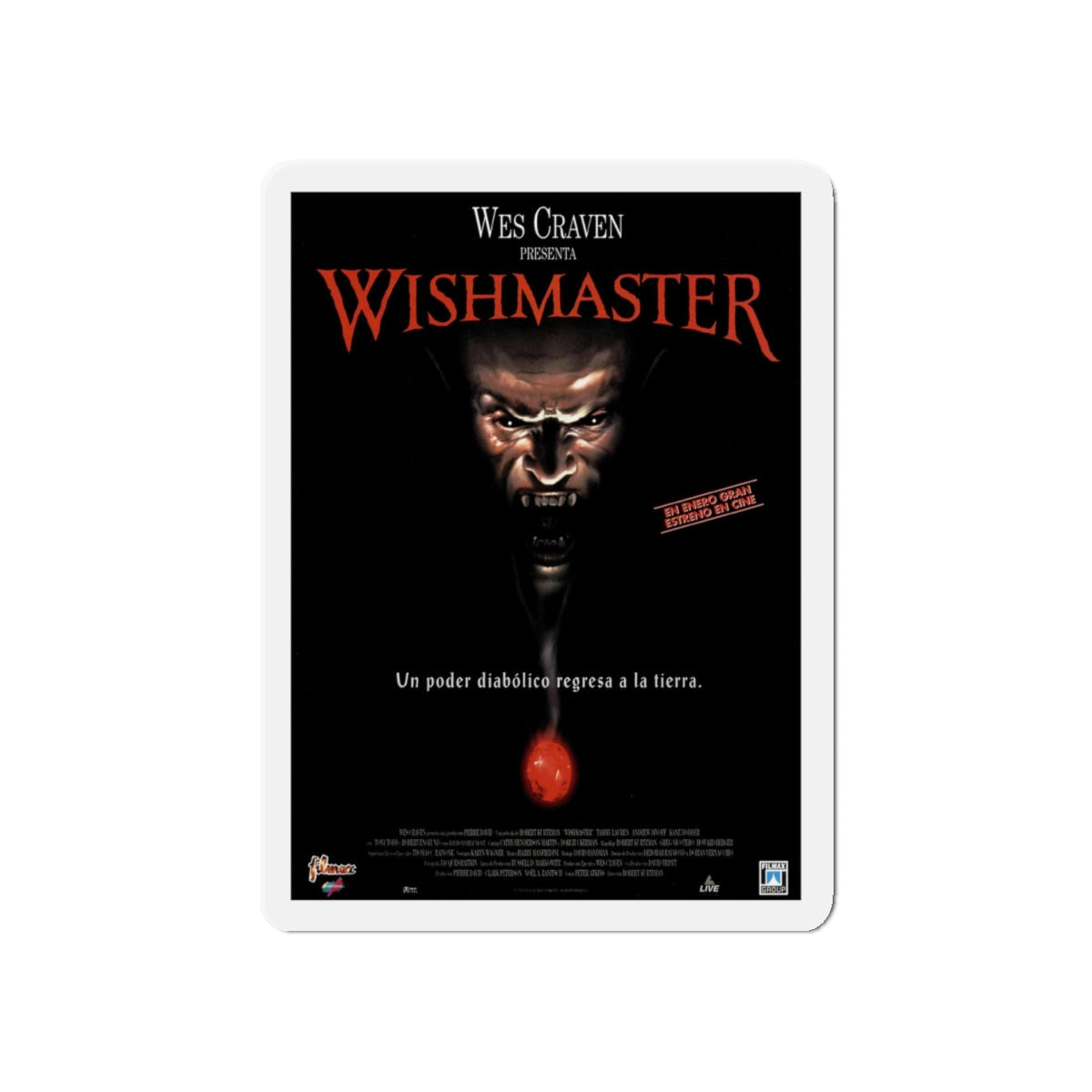 WISHMASTER 1997 Movie Poster - Refrigerator Magnet-5" x 5"-The Sticker Space