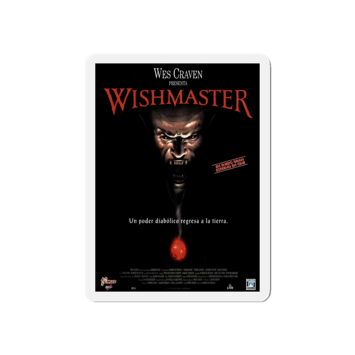 WISHMASTER 1997 Movie Poster - Refrigerator Magnet-6 × 6"-The Sticker Space