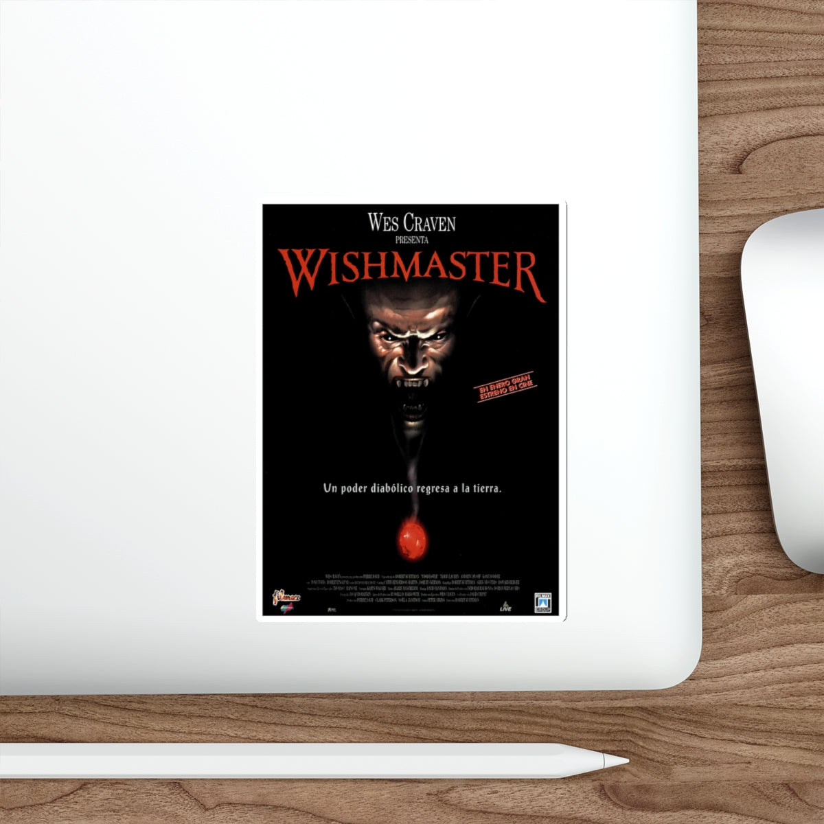 WISHMASTER 1997 Movie Poster STICKER Vinyl Die-Cut Decal-The Sticker Space