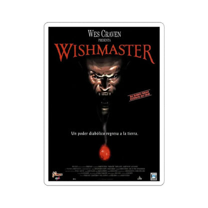 WISHMASTER 1997 Movie Poster - STICKER Vinyl Kiss-Cut Decal 6 Inch White - The Sticker Space