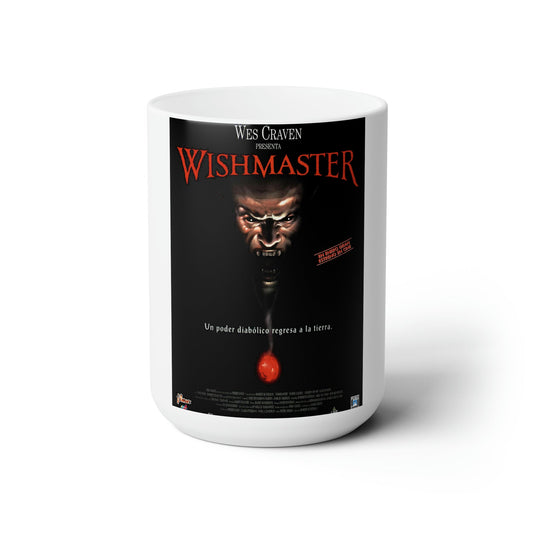 WISHMASTER 1997 Movie Poster - White Coffee Cup 15oz-15oz-The Sticker Space
