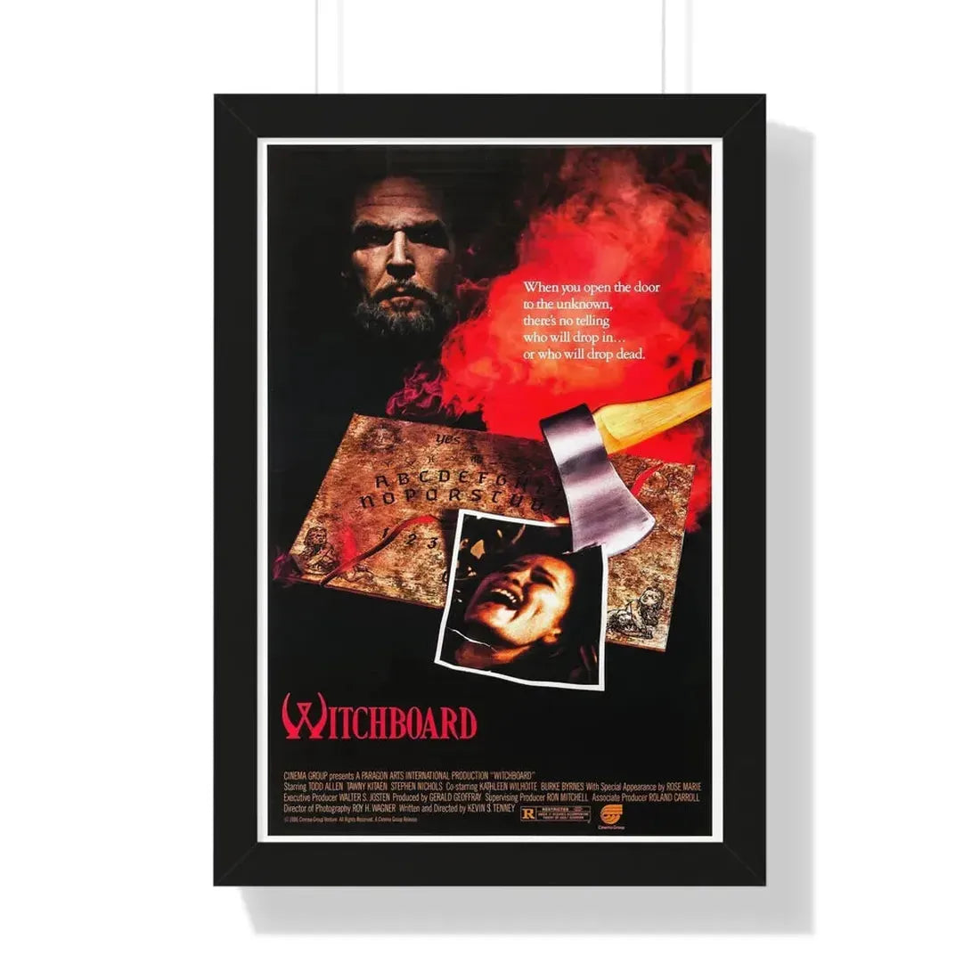 WITCHBOARD 1986 - Framed Movie Poster 16″ x 24″ Black - The Sticker Space