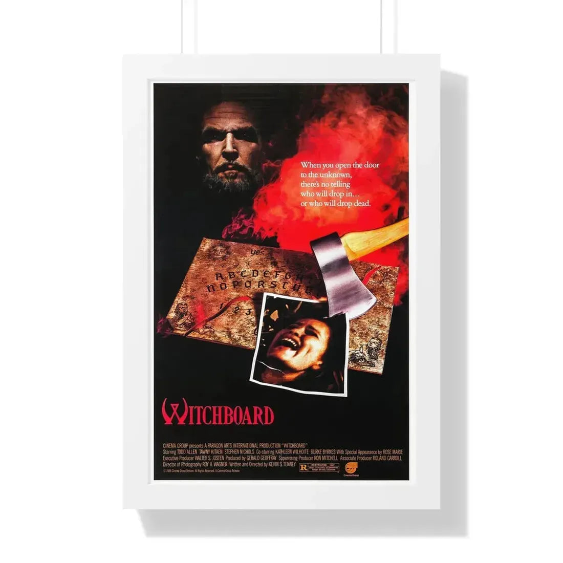 WITCHBOARD 1986 - Framed Movie Poster 16″ x 24″ White - The Sticker Space
