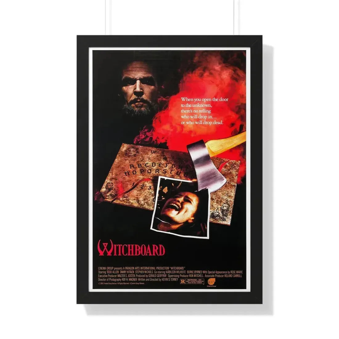 WITCHBOARD 1986 - Framed Movie Poster 20" x 30" Black - The Sticker Space