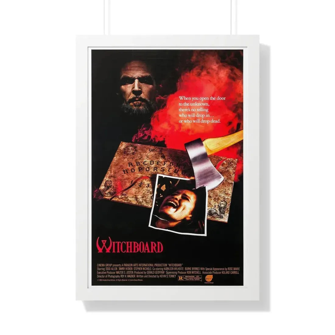 WITCHBOARD 1986 - Framed Movie Poster 20" x 30" White - The Sticker Space