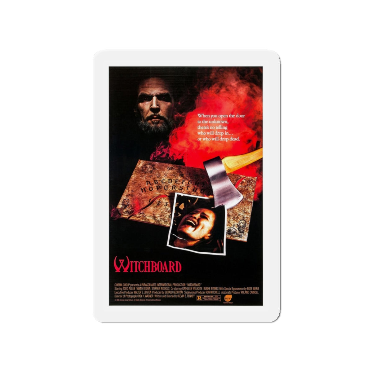 WITCHBOARD 1986 Movie Poster - Refrigerator Magnet-3" x 3"-The Sticker Space