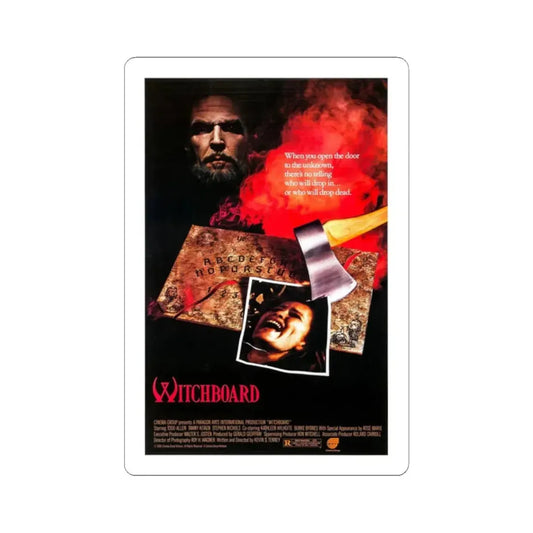 WITCHBOARD 1986 Movie Poster - STICKER Vinyl Kiss-Cut Decal 2 Inch White - The Sticker Space