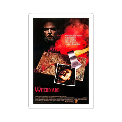 WITCHBOARD 1986 Movie Poster - STICKER Vinyl Kiss-Cut Decal 6 Inch White - The Sticker Space
