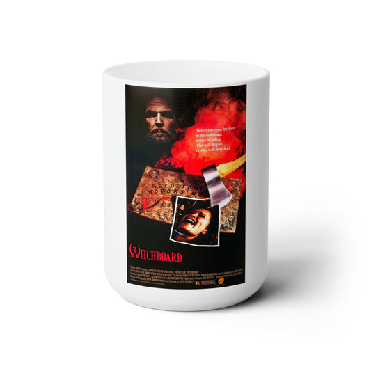 WITCHBOARD 1986 Movie Poster - White Coffee Cup 15oz-15oz-The Sticker Space